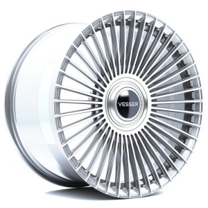 Vesser VSR9 22x9 ET12-48 BLANK Silver Machined Face