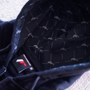 JR Unisex Zip Hoodie Logo Black Size XS
